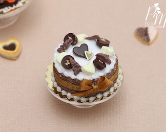MTO-French Chocolate Cake - Miniature Food in 12th Scale for Dollhouse