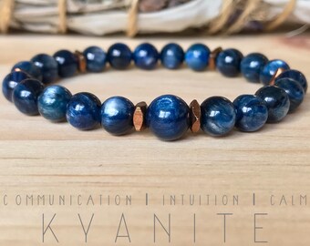 Kyanite Bracelet. Gemstones. High-quality.
