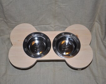Elevated dog bowl - Dog bowl - Dog feeder - bowl holder - unfinished