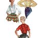 Simplicity Sewing Pattern Women's Blouse Button Front Shirt Top Ruffle Pussy Bow Collar 1950s Fashion Size 14 Bust 34