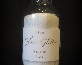 SNOW Glass Glitter From Germany by cheswickcompany