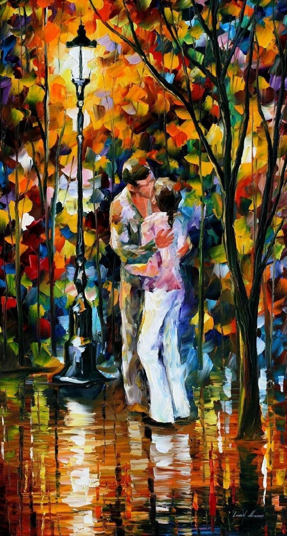 Farewell Love oil painting on canvas by Leonid Afremov.