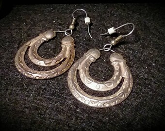 Vintage Southwestern Silver Earrings