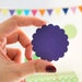 18 scalloped circles (3.5 Inches) Textured Cardstock A61