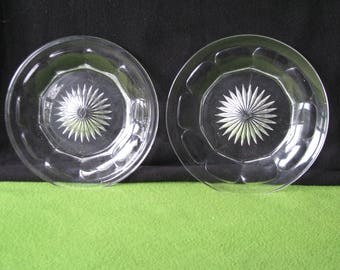 Glassware, Pressed Pattern Glass Plates, Heisey Company, 1950's