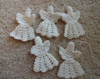 Christmas Angels Ornaments Crochet