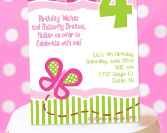 Butterfly Birthday Party Invitation | Butterfly Party Invitation Printable | Garden Party Invite | Girl 1st Birthday | Amandas Parties To Go