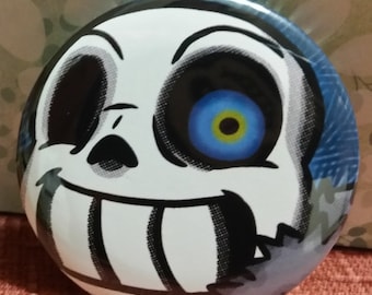 Undertale -- Sans CloseUp -- 2.25" Pinback Button