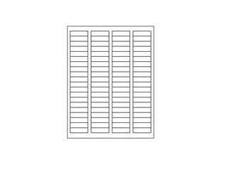 Blank Labels, 80 Per Sheet