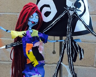 Nightmare before christmas jack & sally lamp