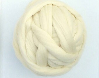 Merino by the Pound - White Merino Wool - Wool for Spinning - Wool Roving - Wool For Wet Felt - Arm Knitting - Chunky Yarn - Giant Blanket