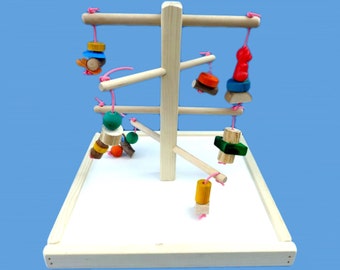bird toy play gym for small and medium birds , parrot play gym