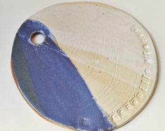 Ceramic cutting board for appetizer // Cheese board // Stoneware tableware // Handmade plate // Serving board