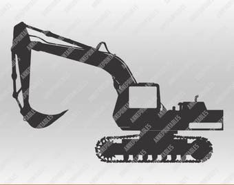 Excavator in svg, dxf, png,format. Instant download for Cricut Design Space and Silhouette Studio