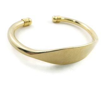 Bracelet manchette Vintage, ID, doré, blanc, nouveau