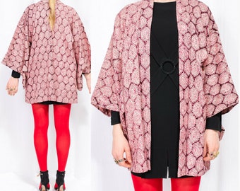 Silk Kimono Jacket / Haori / Japanese Kimono / Silk Robe