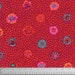 32" Remnant Kaffe Fassett PWGP059 Guinea Flower Red Vibrant Floral Jeweltone Rowan Westminster Collective Classic Sewing Quilt Cotton Fabric