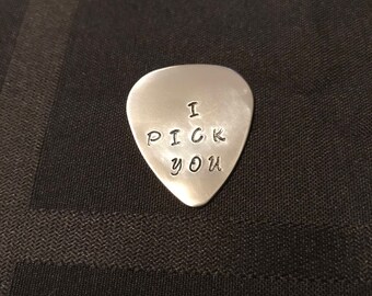 Hand Stamped Guitar Pick