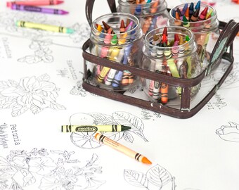 Language of Flowers Special Occasion Table Runner Coloring Page
