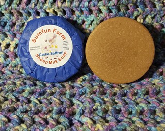Cedar/Saffron Sheep Milk Soap
