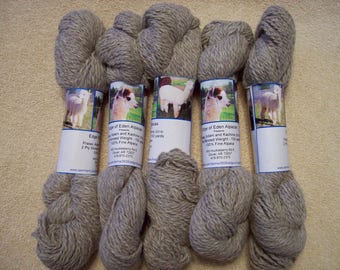 Alpaca Yarn – Praise, Adam, and Kachina (2 ply worsted weight)