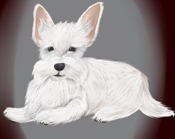 Custom Pet Portrait Illustration