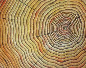 Timelines III, an original watercolro and Ink drawing