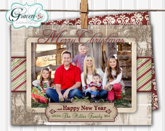 photo christmas card rustic christmas card unique christmas card personalized christmas card - Rustic Christmas Cards photo christmas card rustic christmas card unique christmas card personalized christmas card - Rustic Christmas Cards
