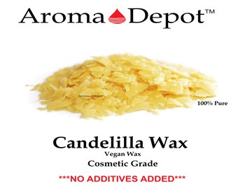 Candelilla Wax Flakes T1 100% Pure Natural Organic Multipurpose 1 oz. to 15 Lbs FLAKES Vegan Wax Premium Prime Grade A