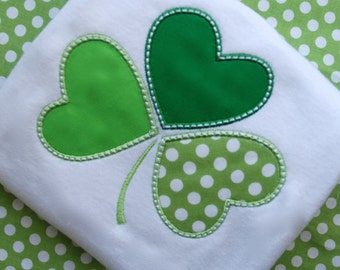 St Patricks Day Shirt, Whimsical Shamrock Girls Shirt, St. Patty's Day Shirt