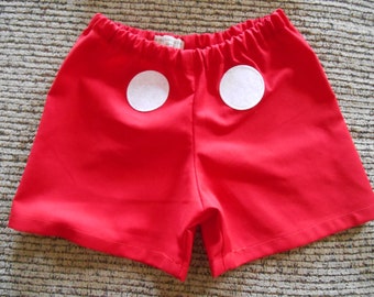 Mickey Mouse Costume shorts size 0-3 months through size 6