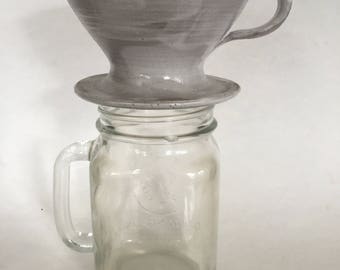 Handmade ceramic coffee dripper/ pour-over/ coffee-maker/ pottery