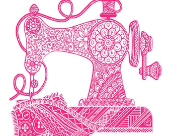 Download Free Sewing Machine Mandala Svg