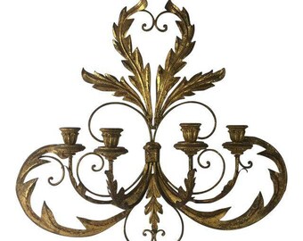 Hollywood Regency Candle Sconce
