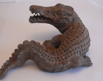 Alligator, Crocodile, Pottery, Clay, Man Cave, Swamp Alligator, Crocodile