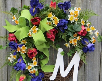 Easter door wreath | Etsy Easter door wreath | Etsy