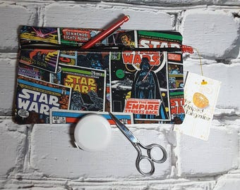 Star Wars Inspired Pencil Case, Knitting and Crochet Notions Pouch