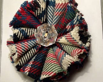 Tartan brooch pin