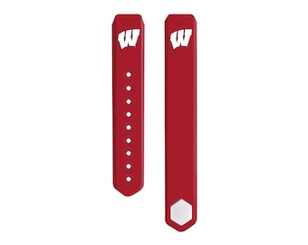 University of Wisconsin Badgers 3 Piece Silicone Sport Band Fits FitBit Alta™ - Officially Licensed