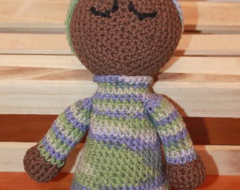 Crocheted Sleeping Baby Doll