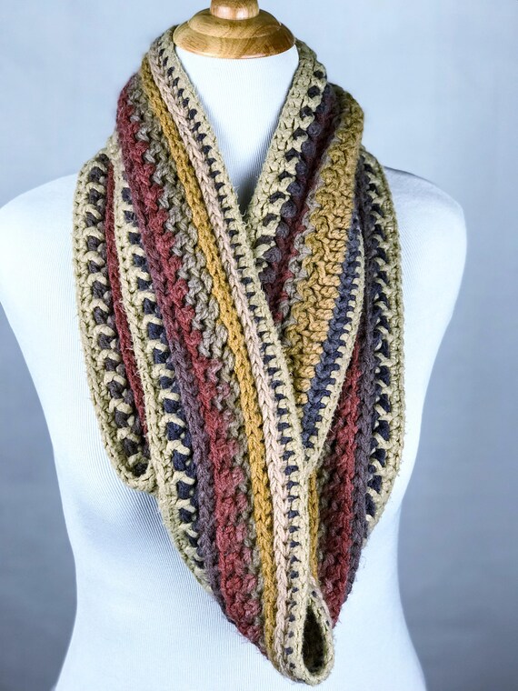 Mandala Centaur Infinity Scarf Lion Brand Yarn Scarf