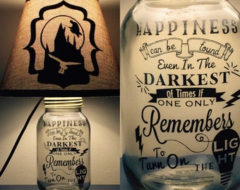 Harry Potter Inspired Mason Jar Lamp