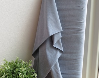 AVALANA Jersey Melange Solid Knits by STOF fabrics 63" Wide | ST20-151 | Dusty Blue
