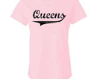 QUEENS - Ladies Babydoll T-shirt