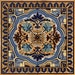 Italian Blue Custom Ceramic Tile Backsplash 12 Inch Mural