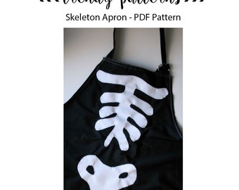 Skeleton Apron - PDF pattern download