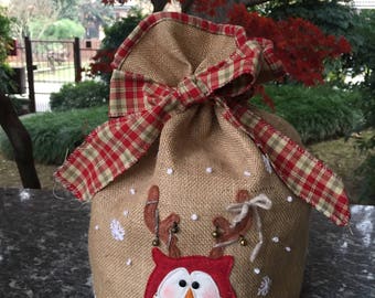 Christmas-panettone holder with Owl