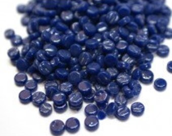 8mm Round Mosaic Tiles - Indigo Gloss - 25g