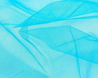 Tulle Netting Dress Fabric 140cm Wide 30 Colour Range - Peacock