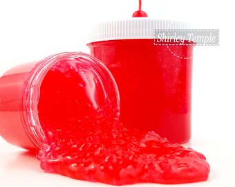 Shirley Temple Slushie Slime- Scented Slime - Sugar Scrub Slime